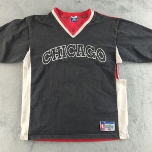Vintage Chicago Bulls Shirt Mens Large Multi-Color NBA Basketball Champion 90s‎